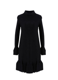 Alhambra knitted long sleeve dress - Blue & Black