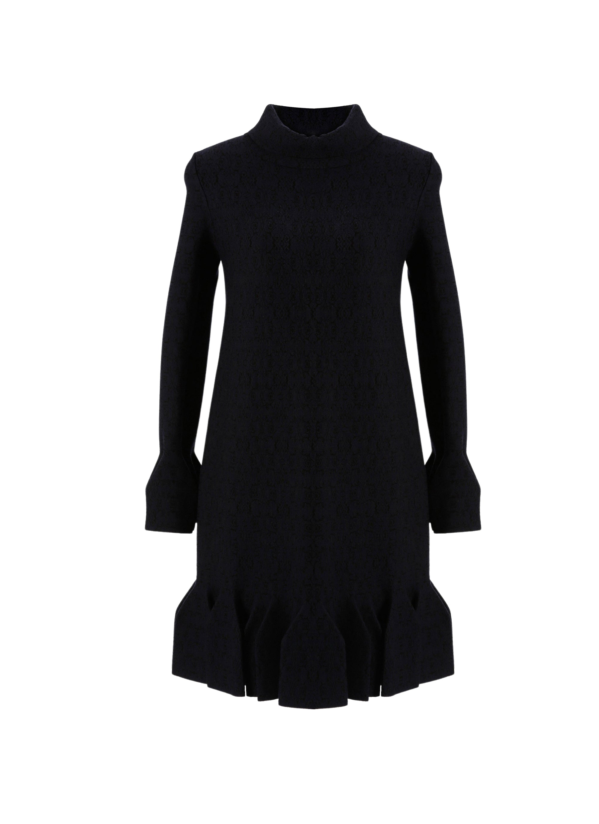Alhambra long sleeve dress - Blue & Black