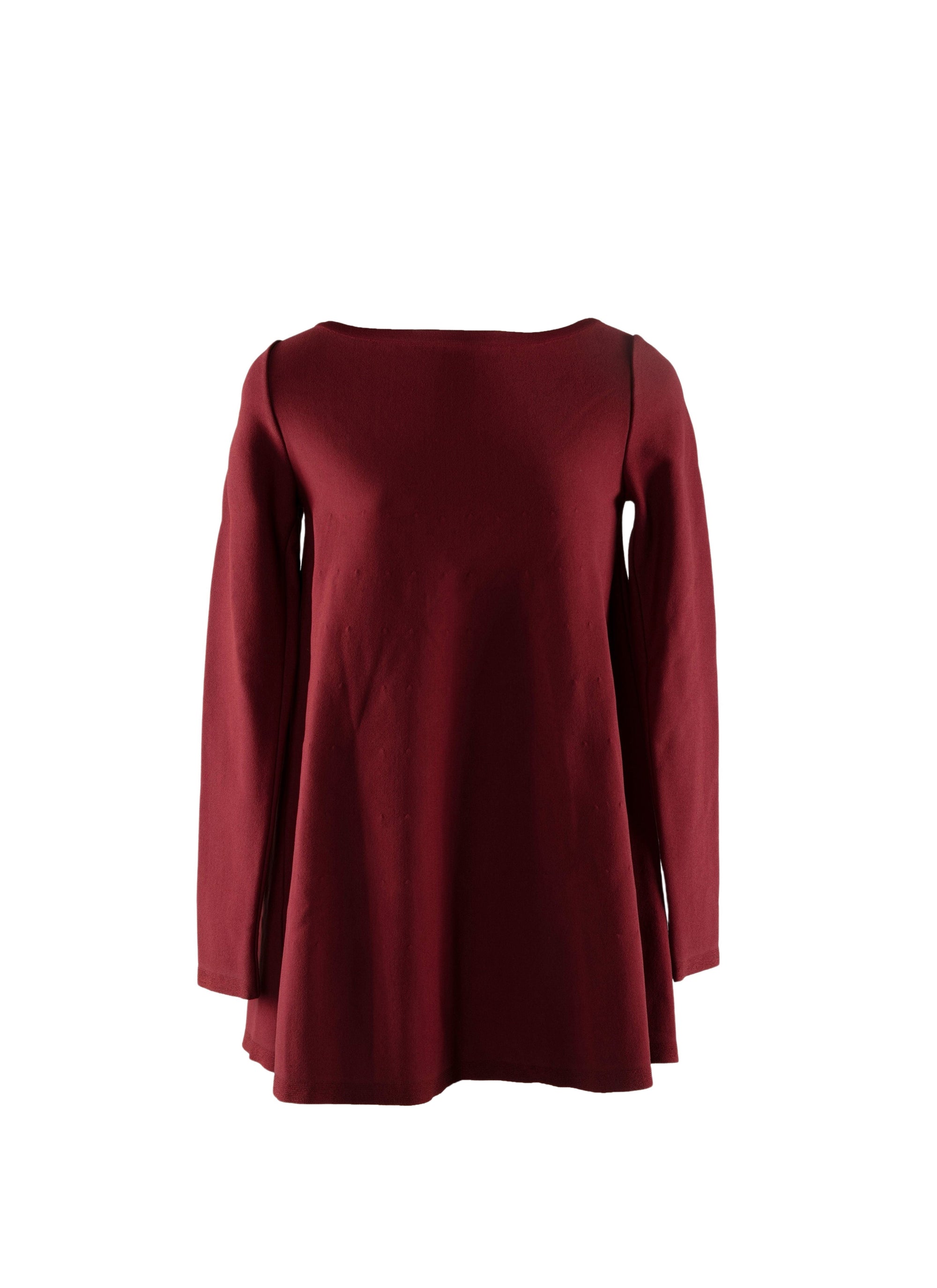 Long-sleeved flowing tunic - Mahogany