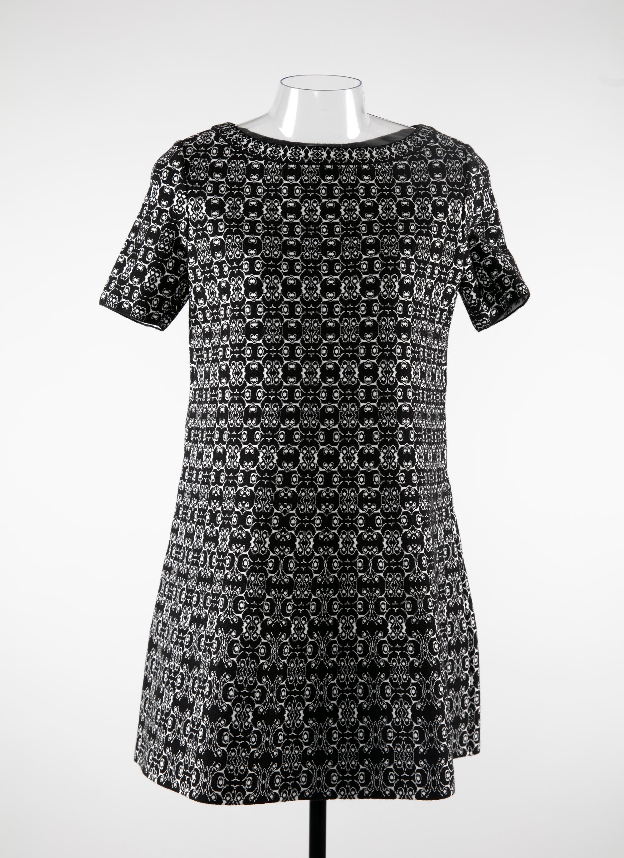 Short-sleeved tunic - Black & White