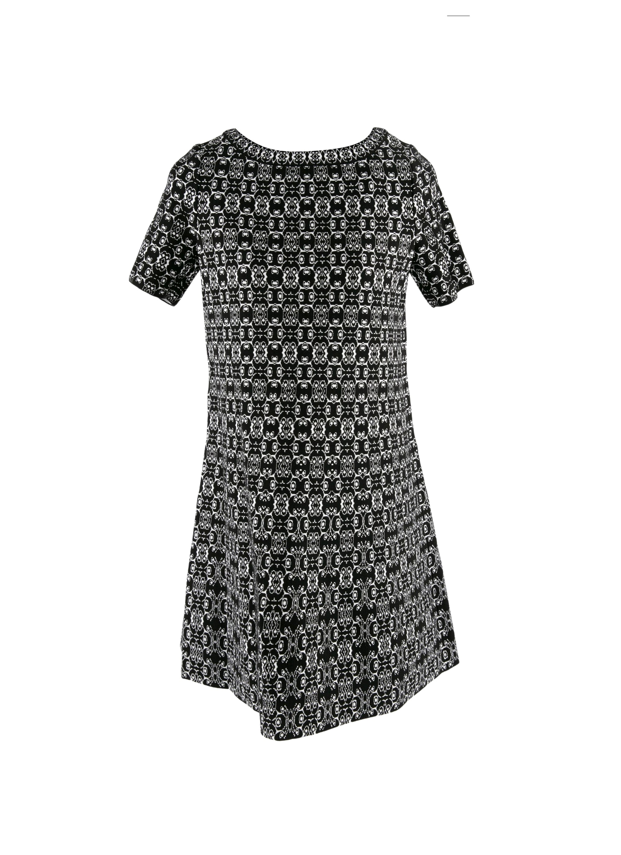 Short-sleeved tunic - Black & White