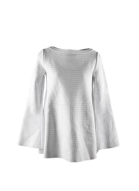 Pull à manches longues évasées - Blanc perlé
