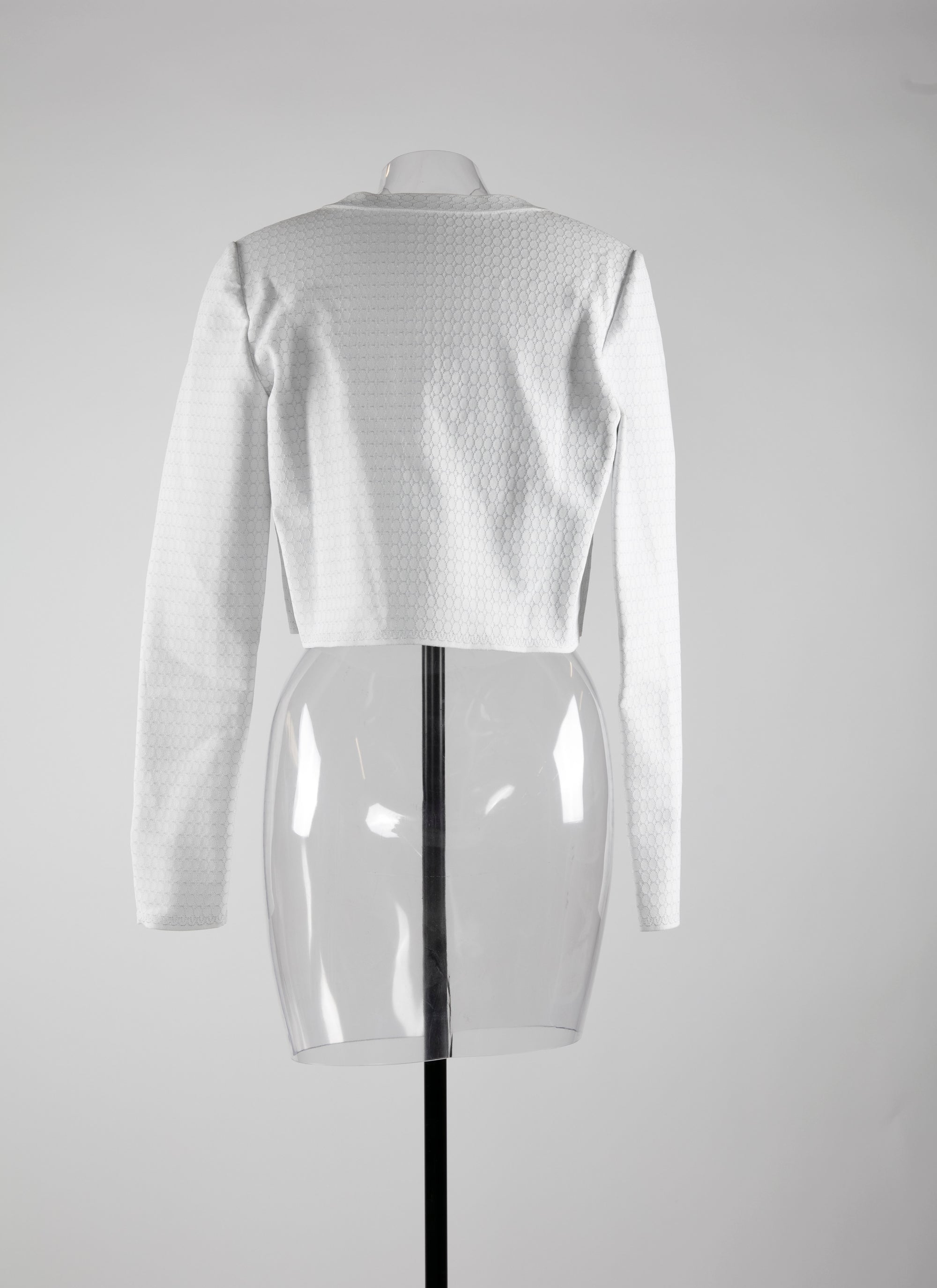 Cardigan à manches longues Regence mini - Blanc Nacre