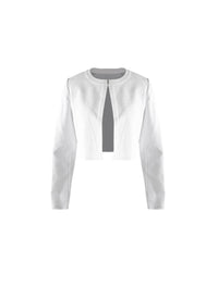 Cardigan à manches longues Regence mini - Blanc Nacre