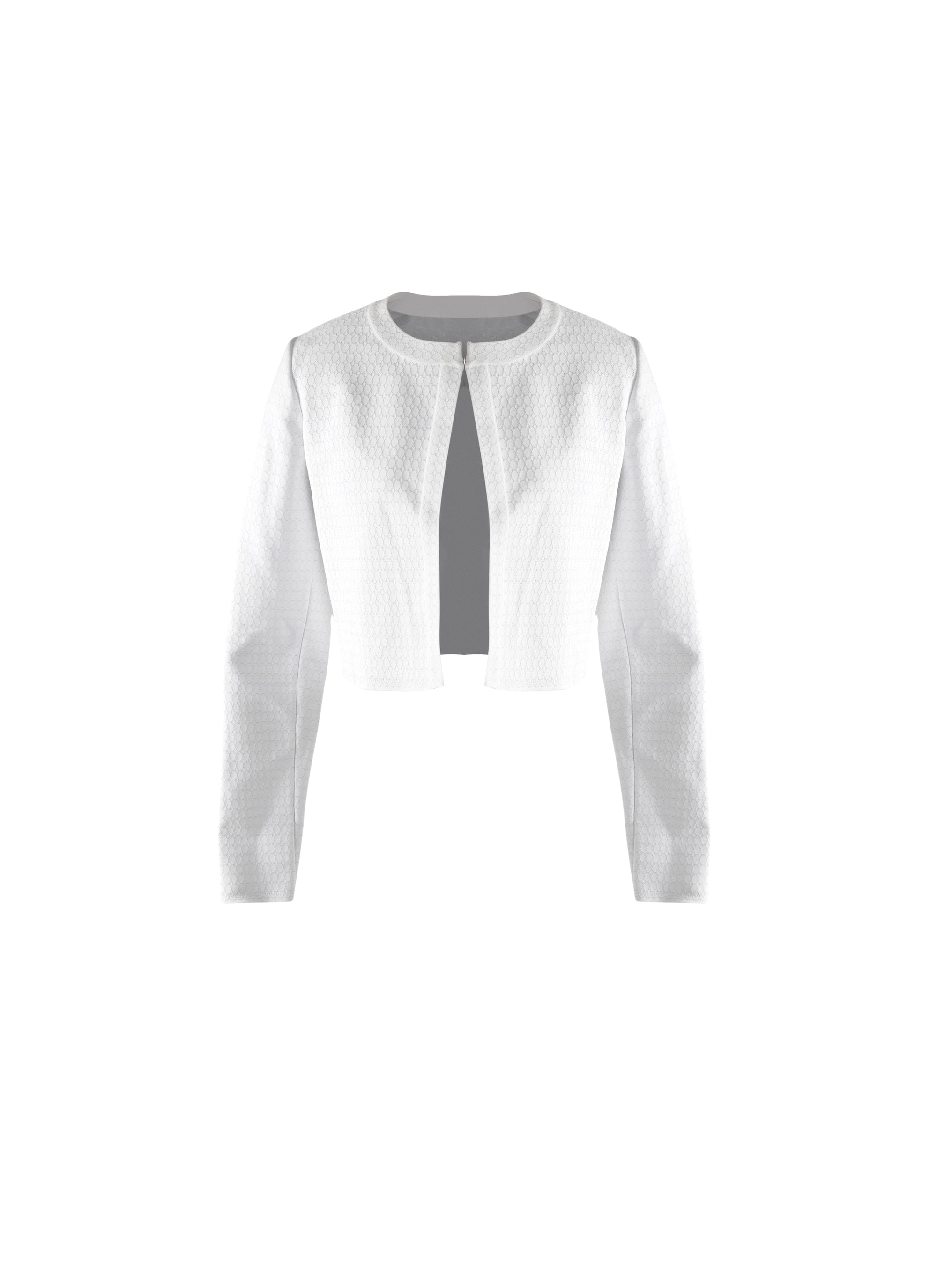 Cardigan à manches longues Regence mini - Blanc Nacre