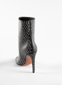 Bottines plateforme en cuir - Noir