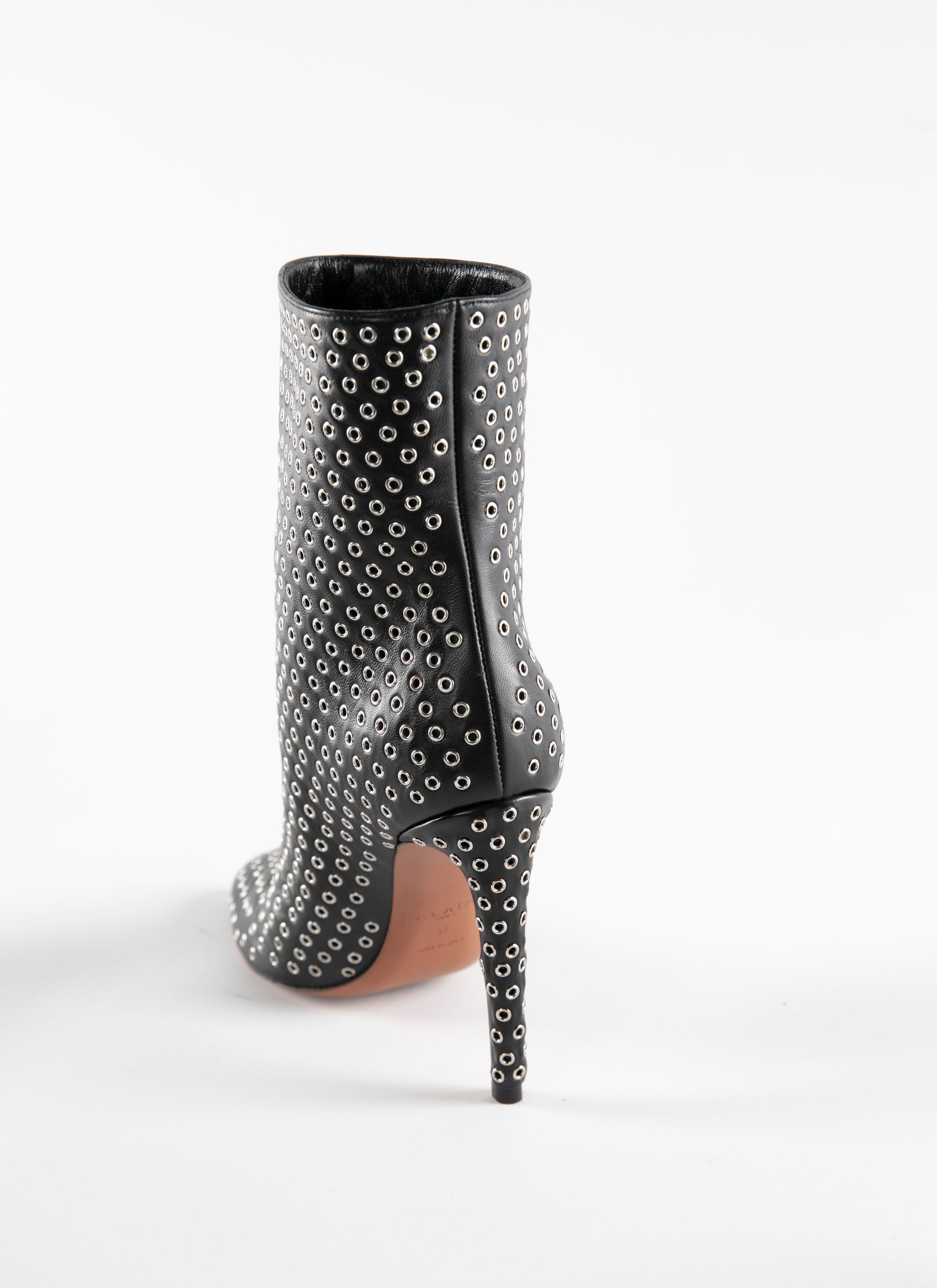 Bottines plateforme en cuir - Noir