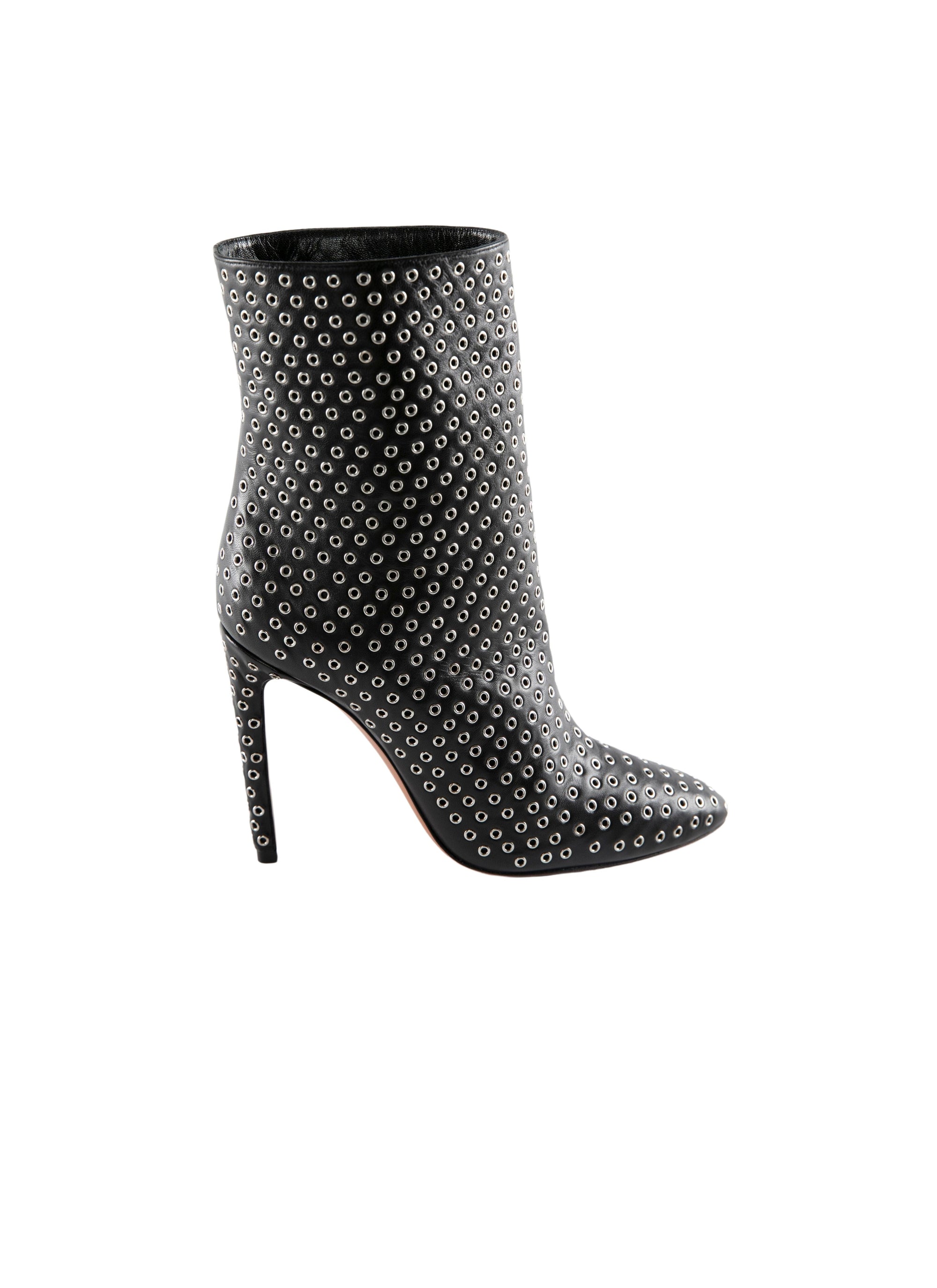 Bottines plateforme en cuir - Noir