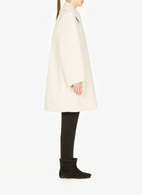 Soft leather coat - White iridescent