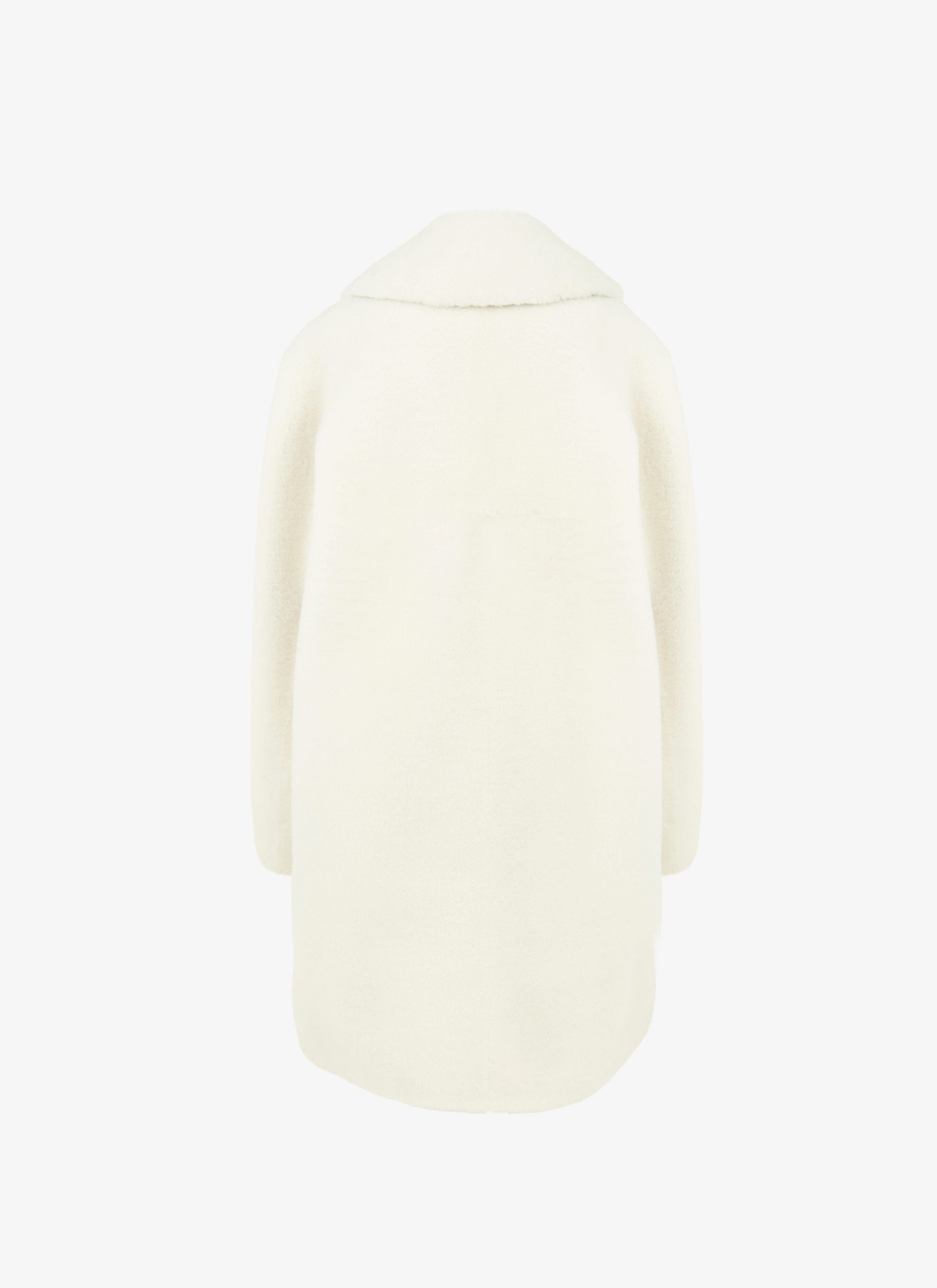 Soft leather coat - White iridescent