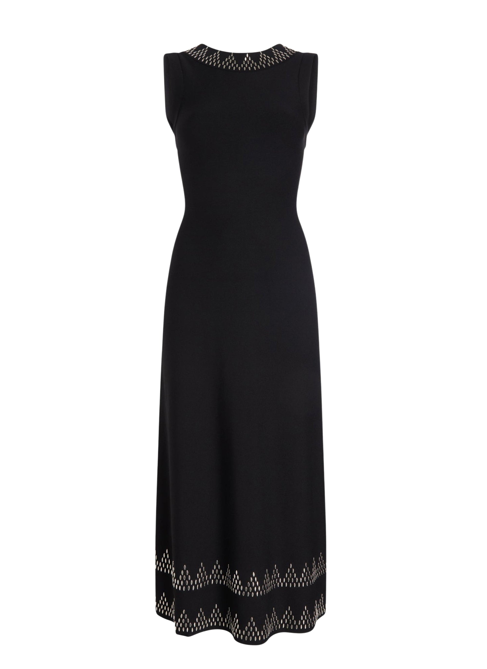 Robe sans manches Triangle en maille - Noir