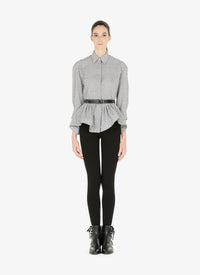 Wool arabesque shirt - White & Black