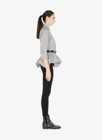 Wool arabesque shirt - White & Black