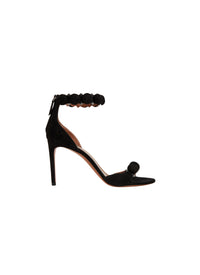 Bombe 90 sandals in leather - Ebony Black