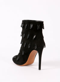 Tassel boots in leather - Black & Black