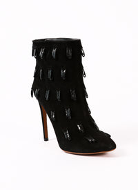 Tassel boots in leather - Black & Black