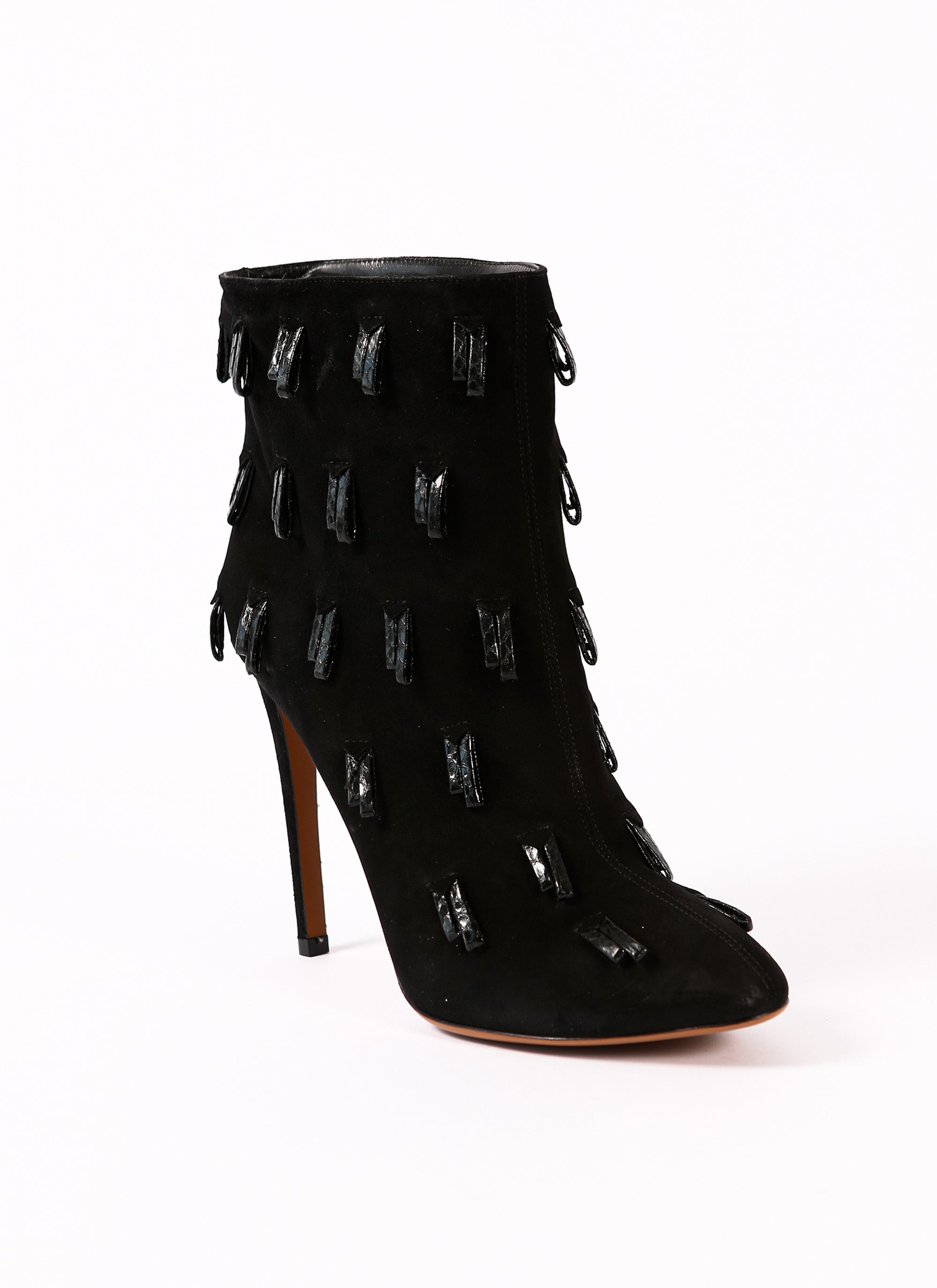 Tassel boots in leather - Black & Black