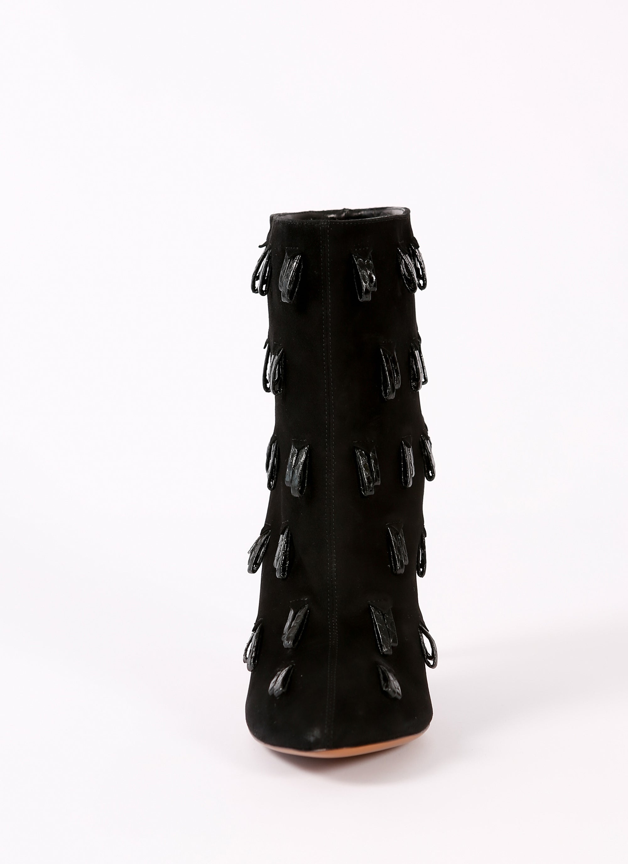 Tassel boots in leather - Black & Black
