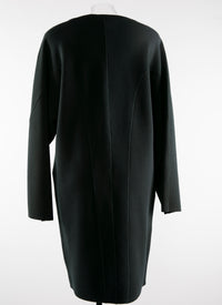Robe pull col rond à manches longues en laine - Foret