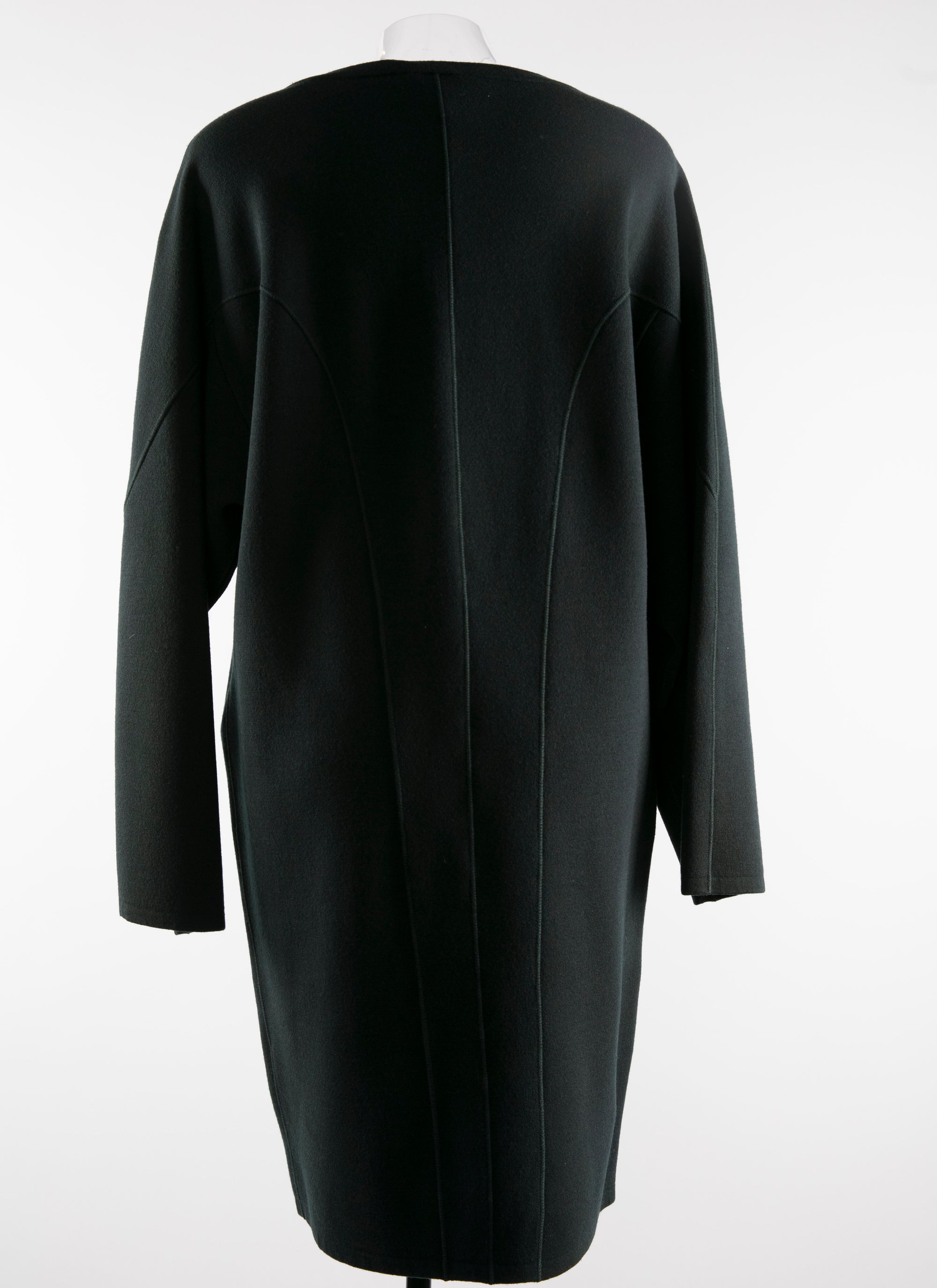 Robe pull col rond à manches longues en laine - Foret