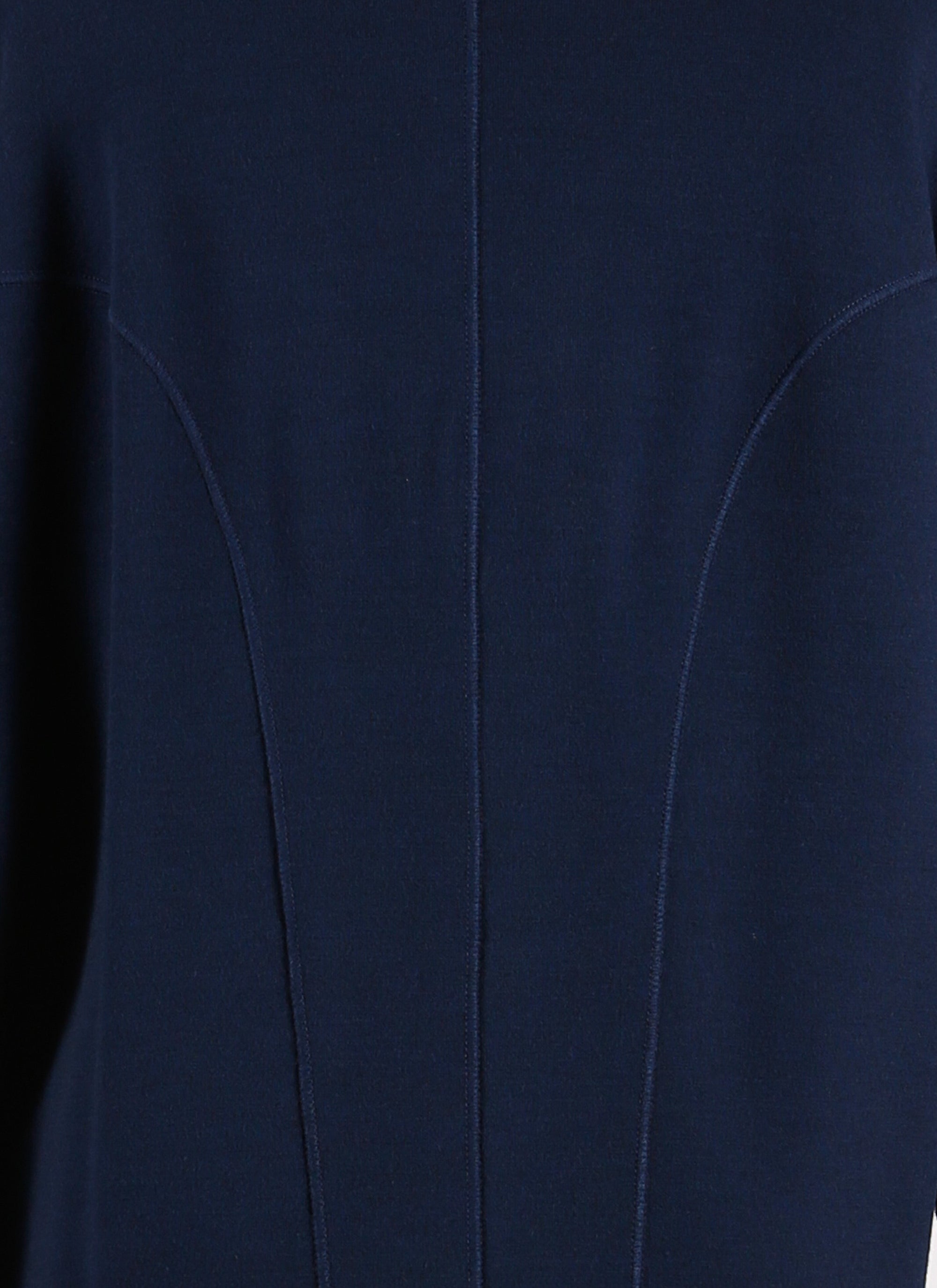 Long sleeve wool jumper dress - Navy