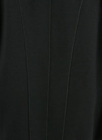 Long-sleeved wool jumper dress - Black intense