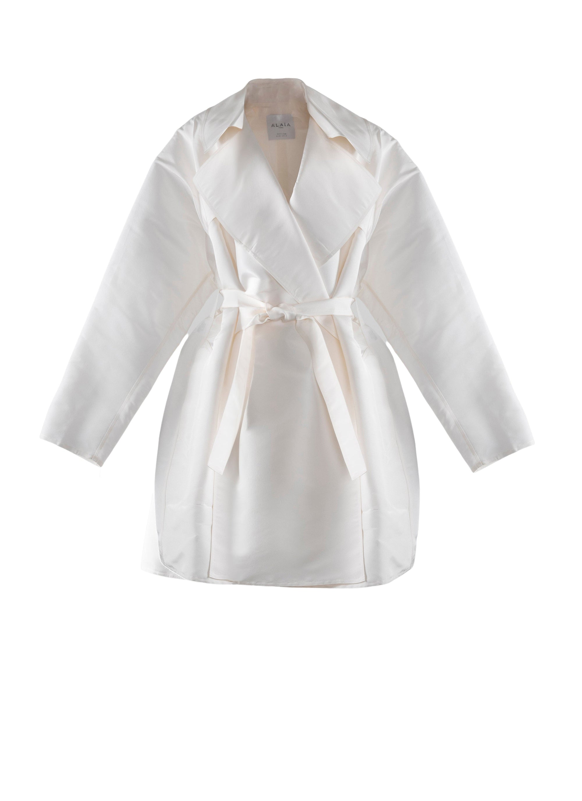 Trench en soie - Blanc