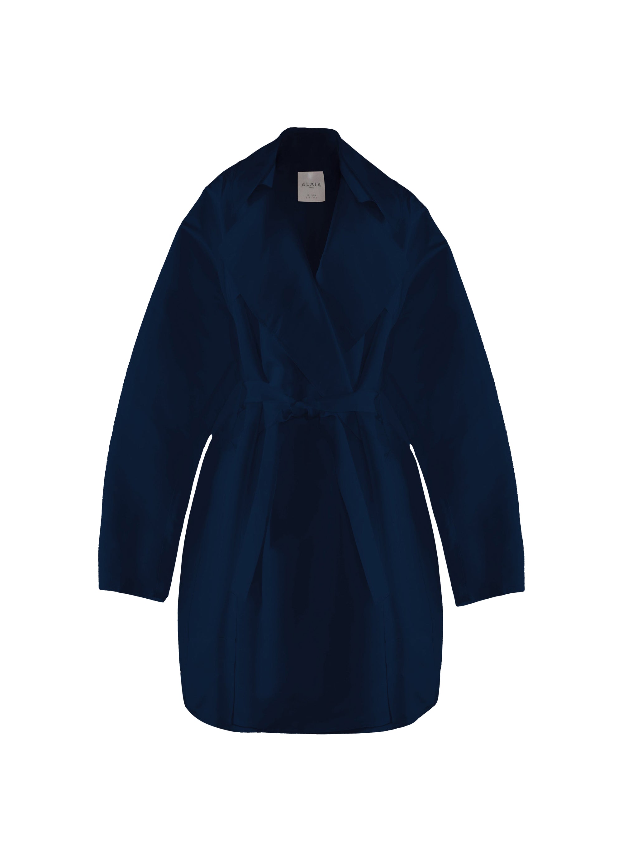 Silk trench coat - Navy