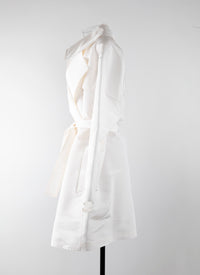 Trench en soie - Blanc