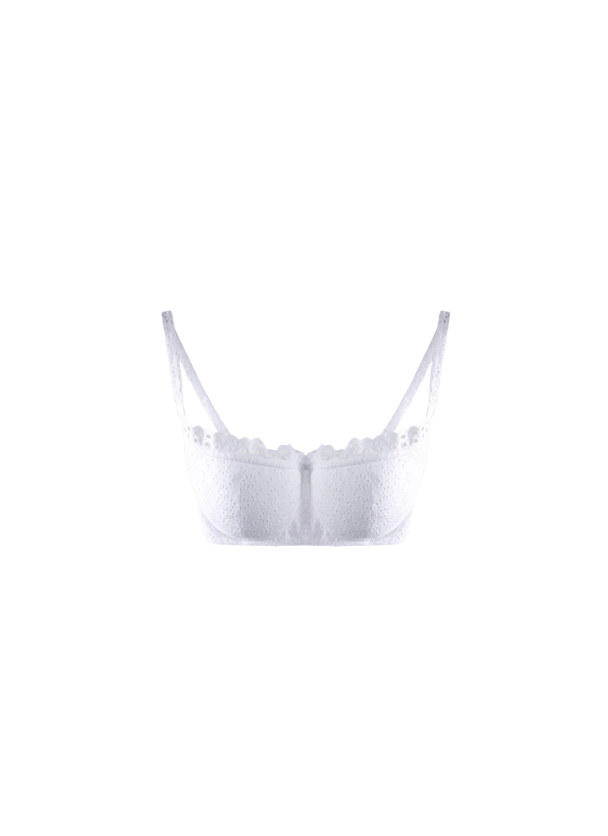 Soutien-gorge brodé - Blanc