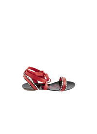 Leather sandals - Red