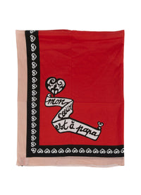 Pareo 120x150 - Rouge & Noir