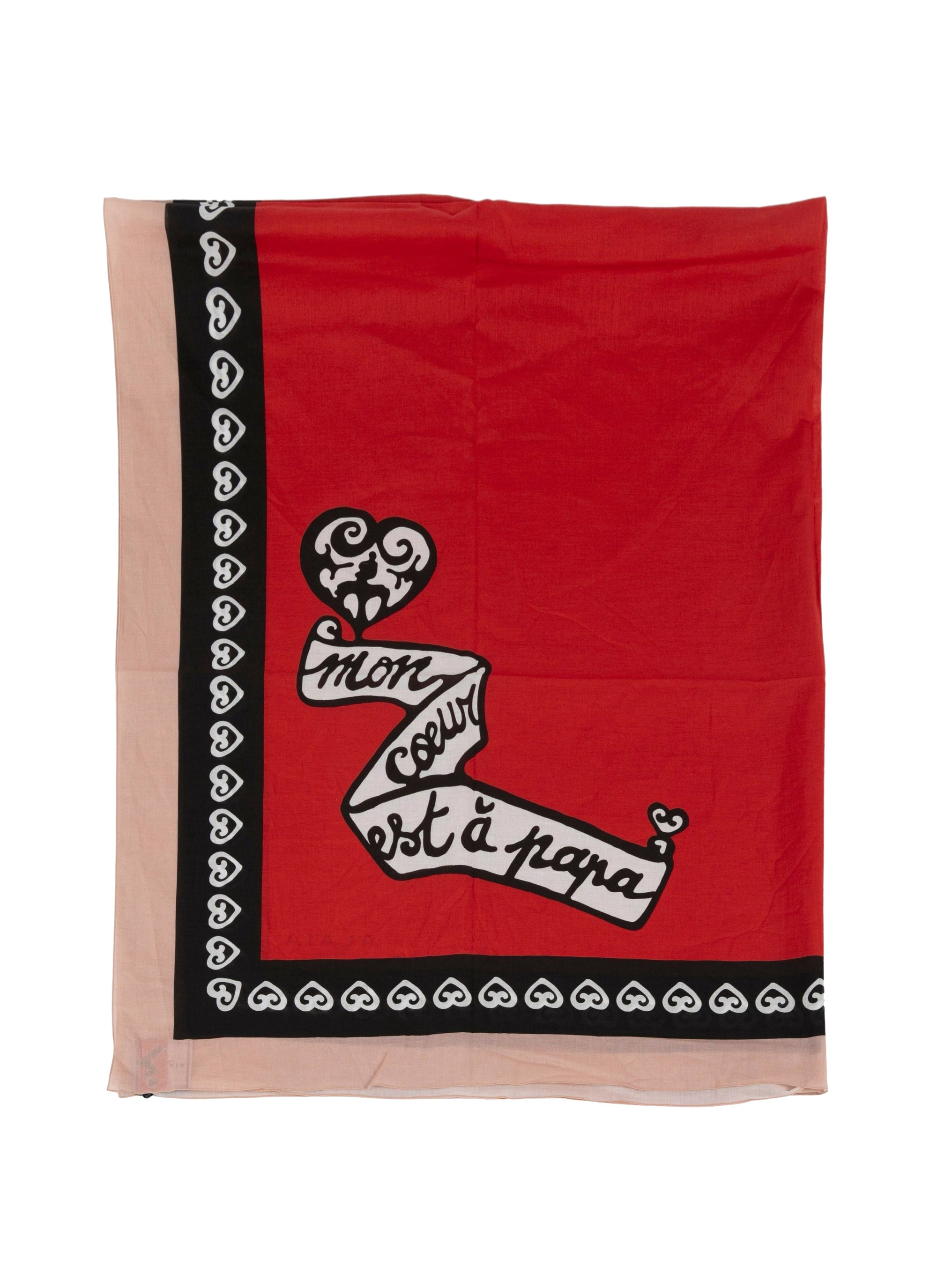 Pareo 120x150 - Rouge & Noir