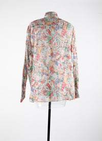 Classic patterned flowing shirt - Multicolour
