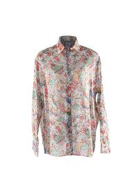 Classic patterned flowing shirt - Multicolour