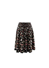 Jupe évasée avec détails papillons - Multicolore