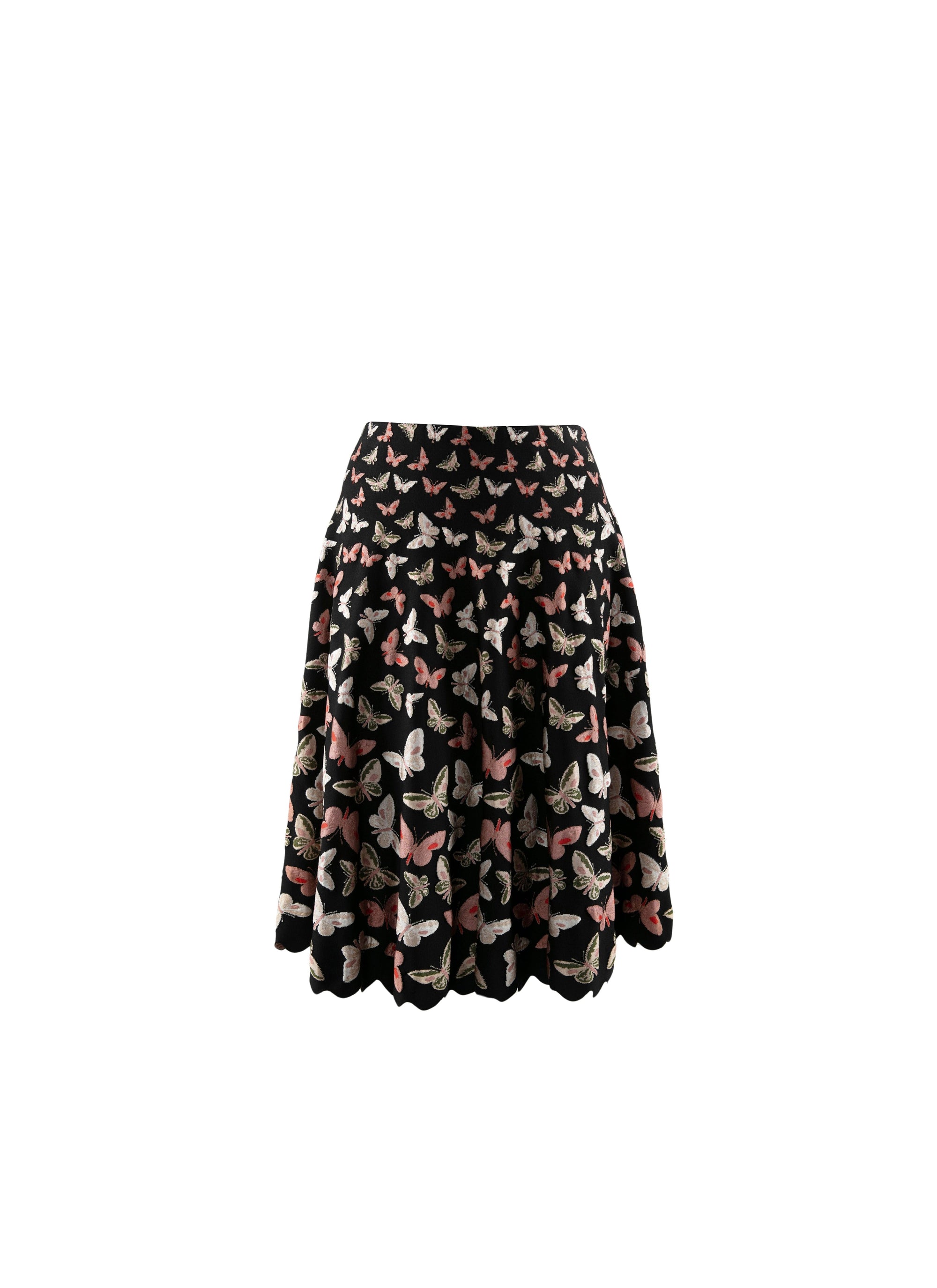 Jupe évasée avec détails papillons - Multicolore