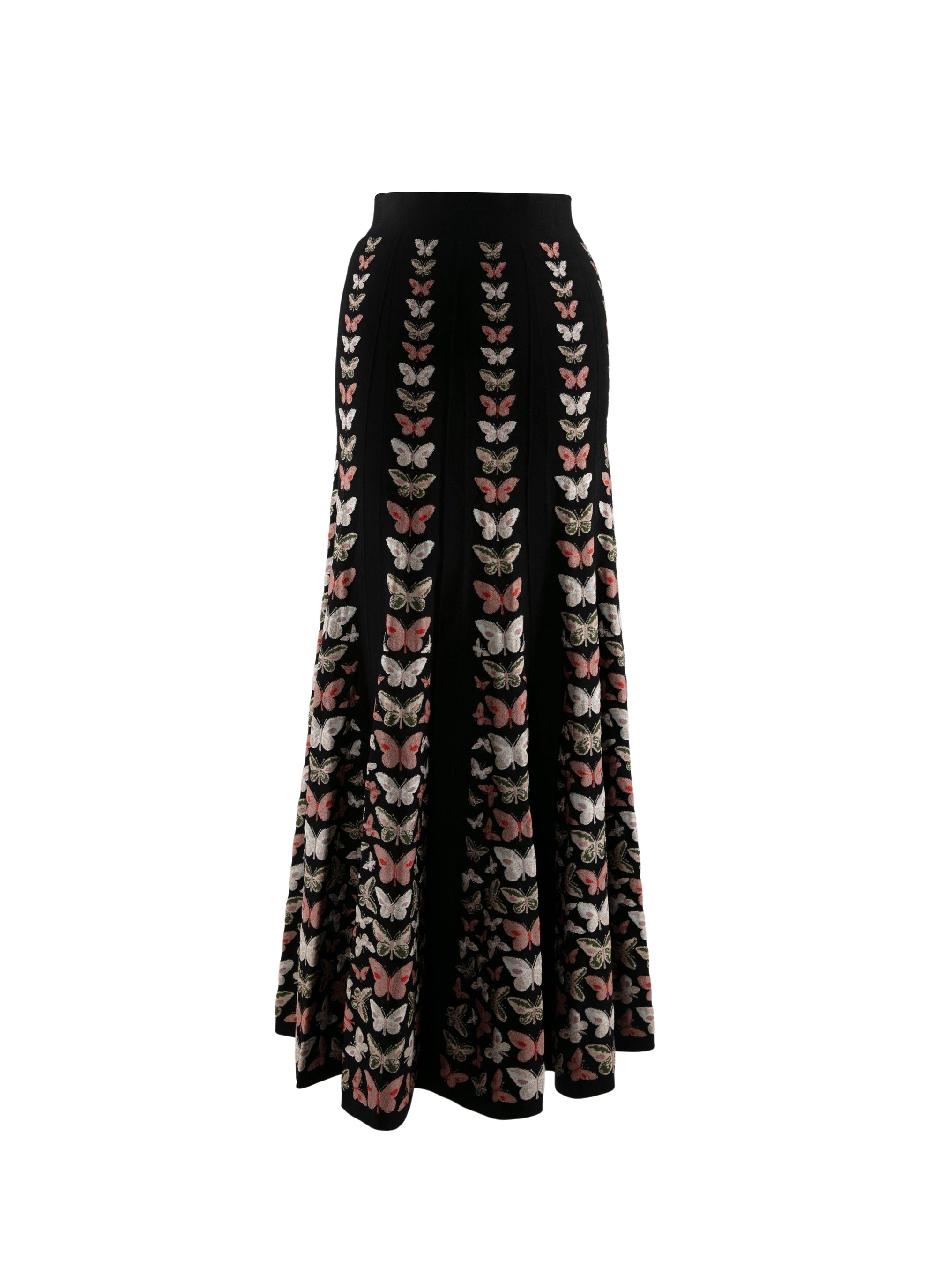 Long skirt with butterfly detail - Multicolour