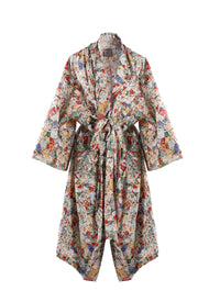 Cut-out dress in poplin César - Multicolor