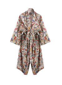 Robe à découpes en popeline César - Multicolore