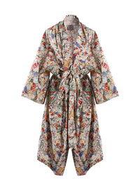 César poplin cut-out dress - Multicolour