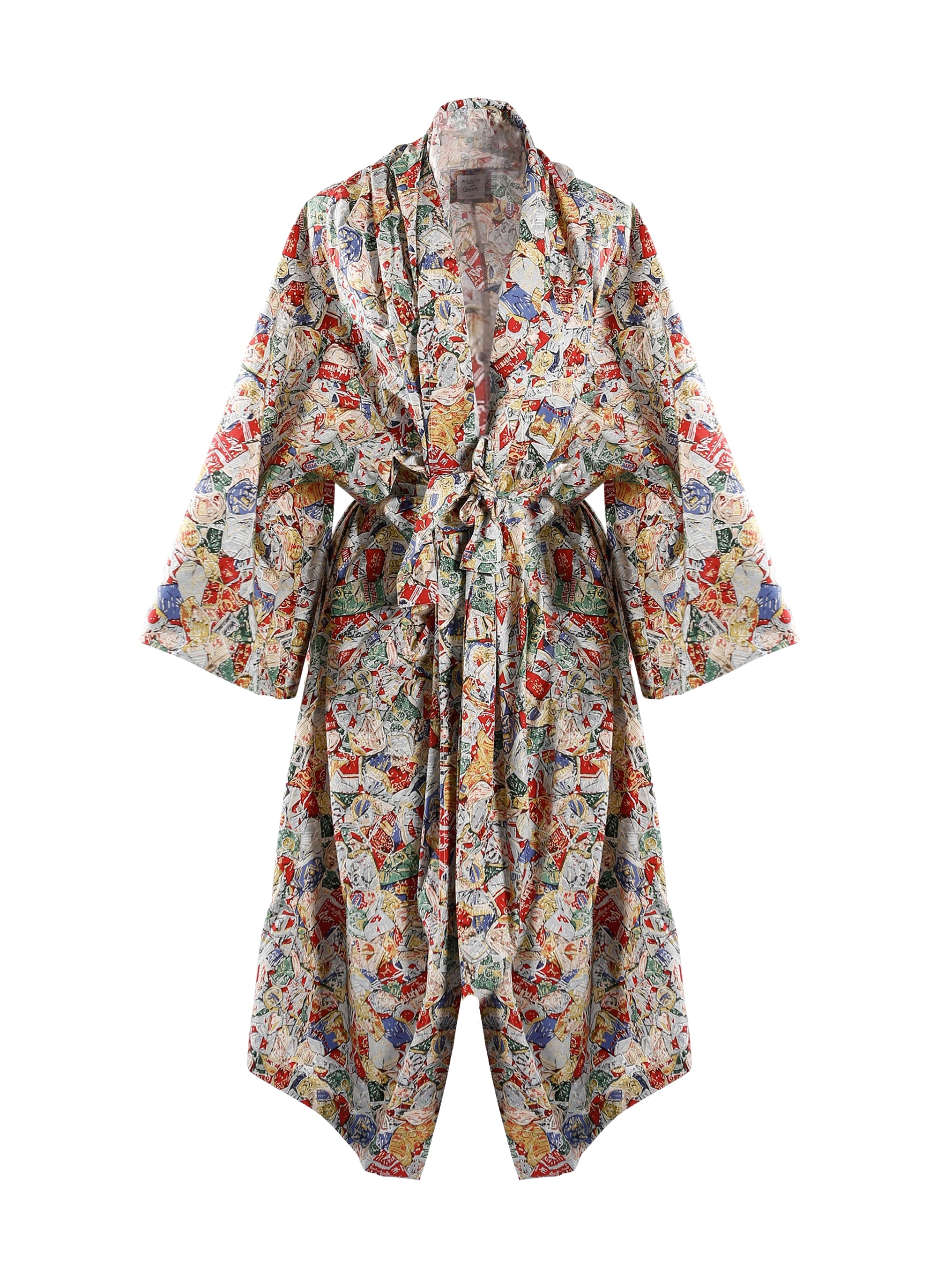César poplin cut-out dress - Multicolour