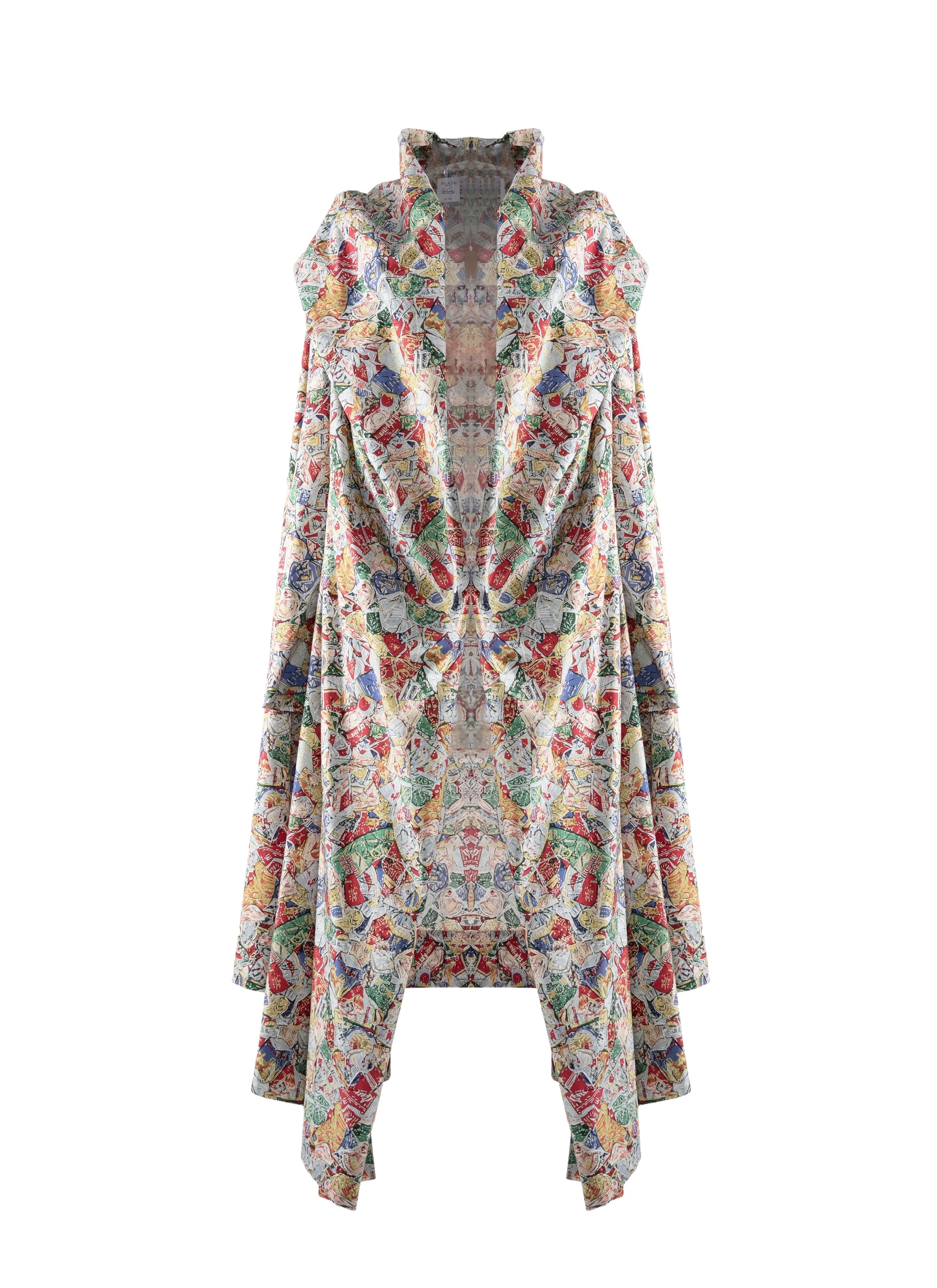 Long-sleeved poplin dress by César - Multicolour