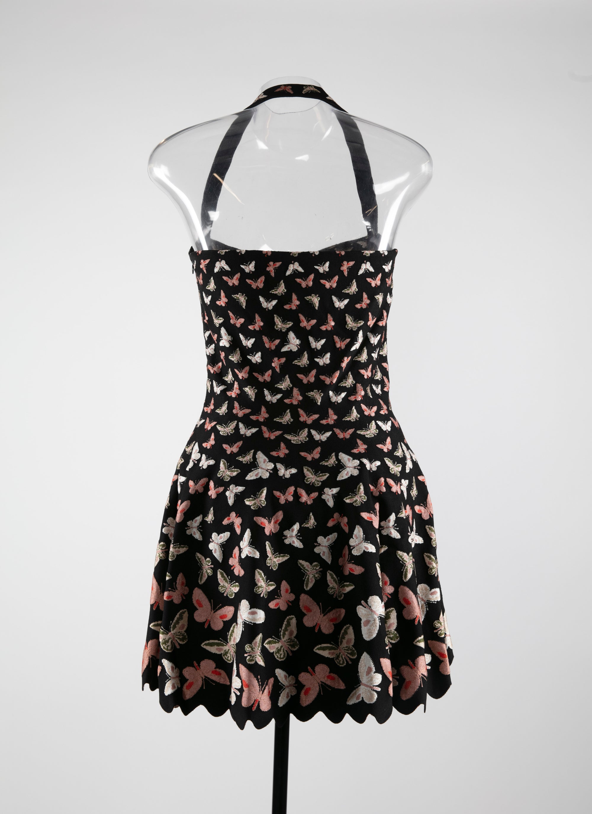 Butterfly print flowing dress - Multicolour