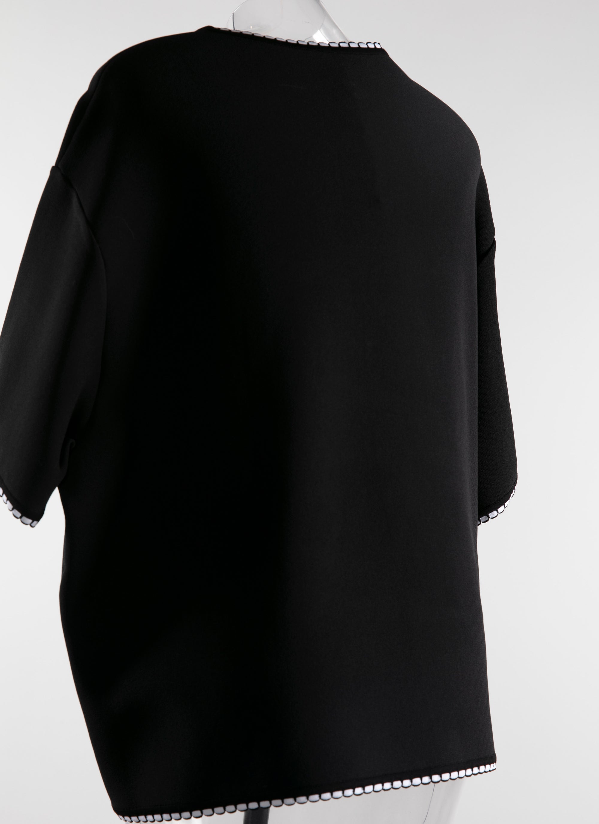 Short-sleeved jumper - Black & White