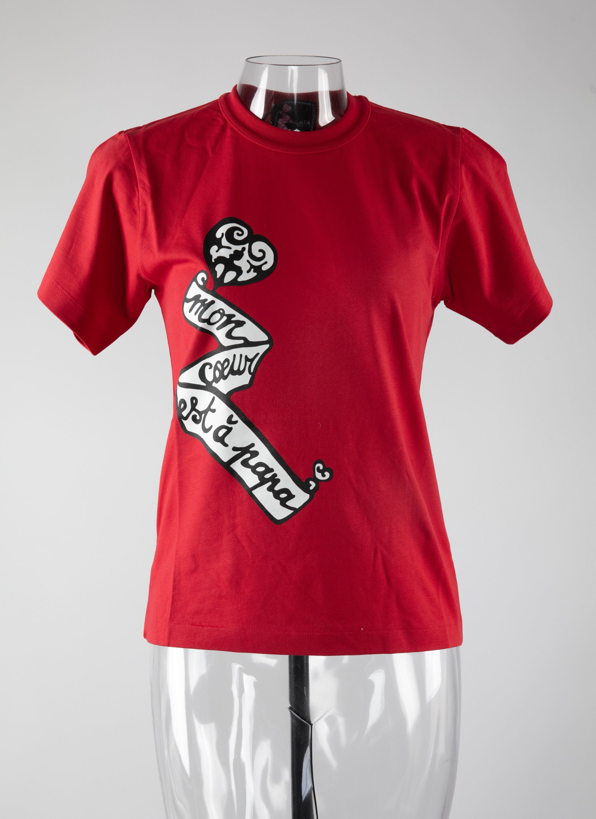 T-shirt Mon cœur - Rouge & Noir