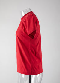 T-shirt Mon cœur - Rouge & Noir
