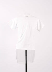 Mon cœur" T-shirt - White & Red