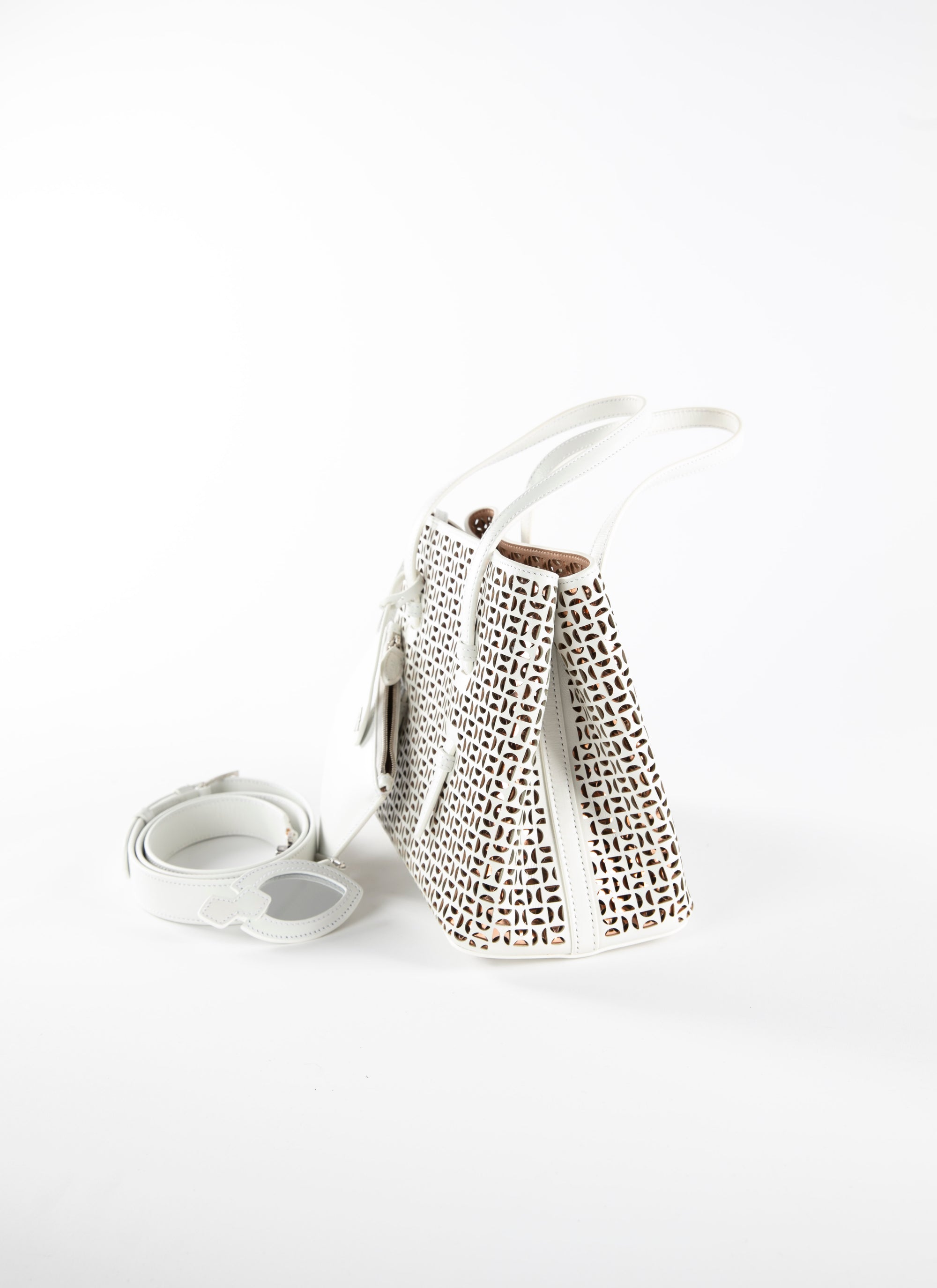 Mina bag sleeveless - White & Copper