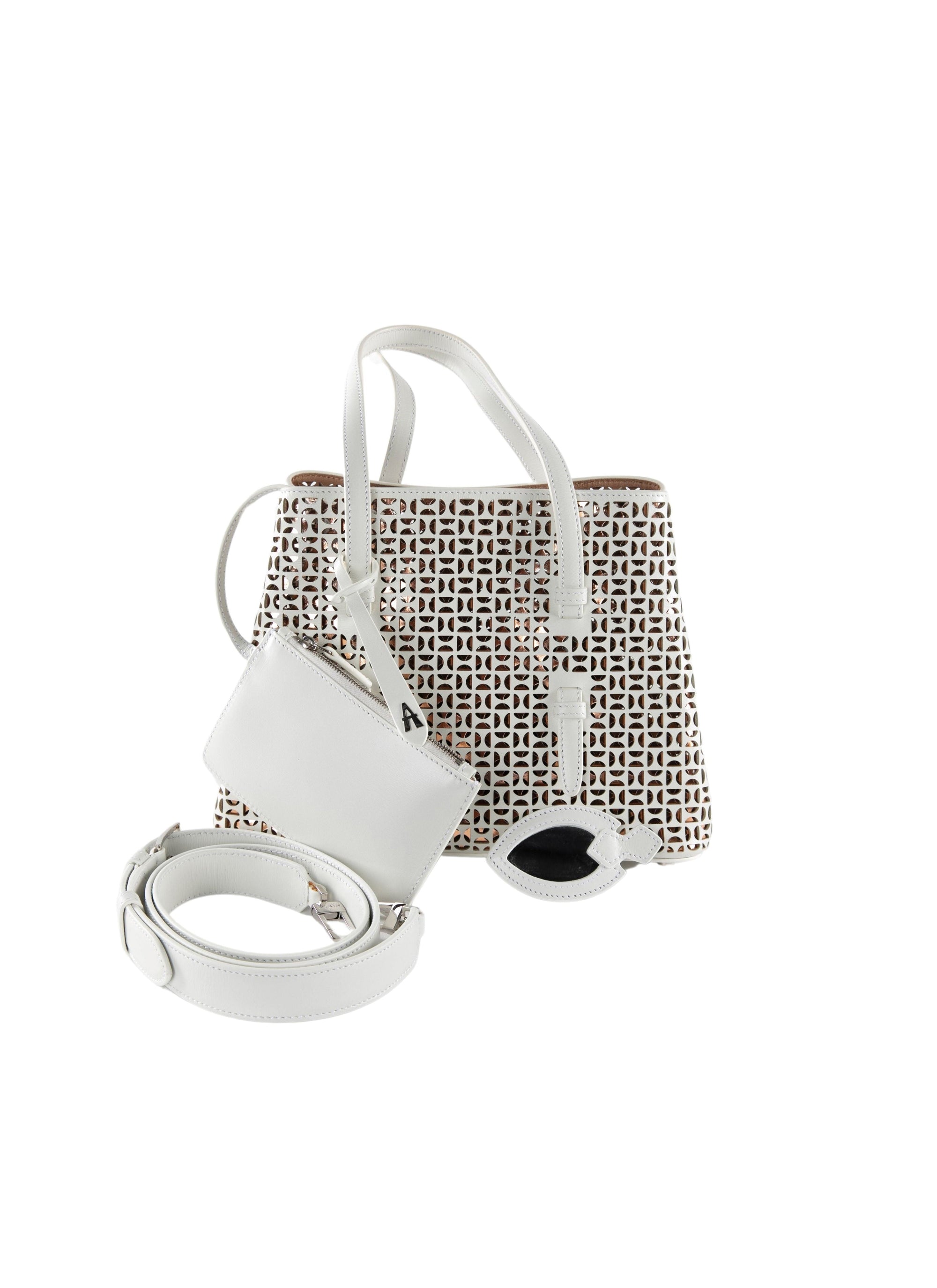 Mina bag sleeveless - White & Copper